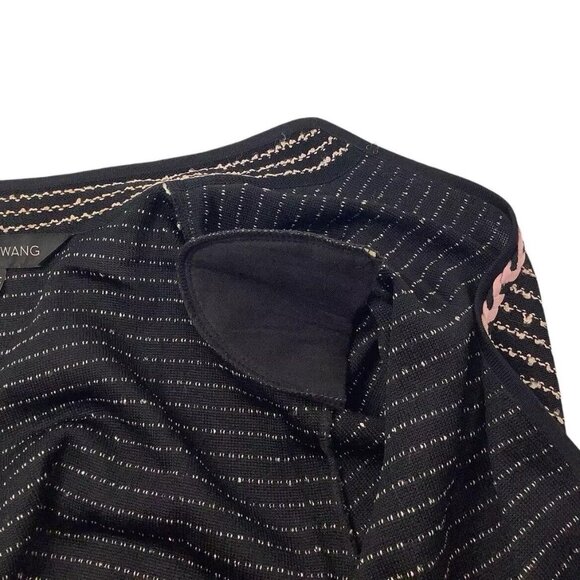 Ming Wang Black/Pink Cardigan Open Blazer Womens Size PL 100% Filament Acrylic - Picture 7 of 13